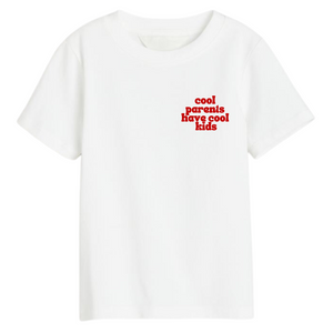 Kids T-Shirt - cool parents have cool kids (Rot)