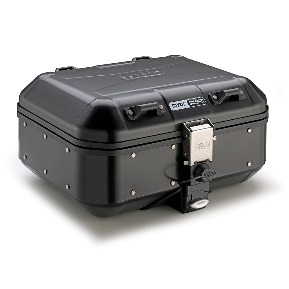 Givi - Rounded aluminium top-case DOLOMITI - DLM30B TREKKER DOLOMITI Black Line