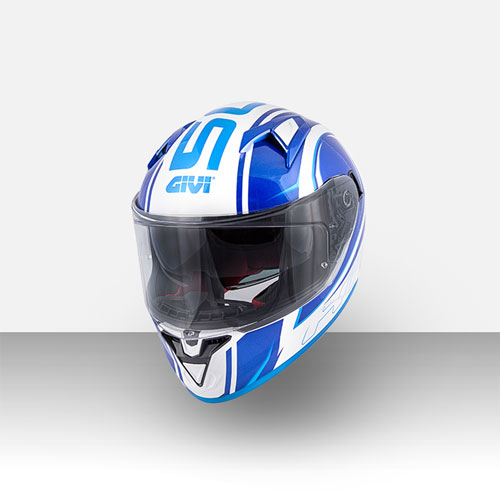 Full-face motorcycle helmets