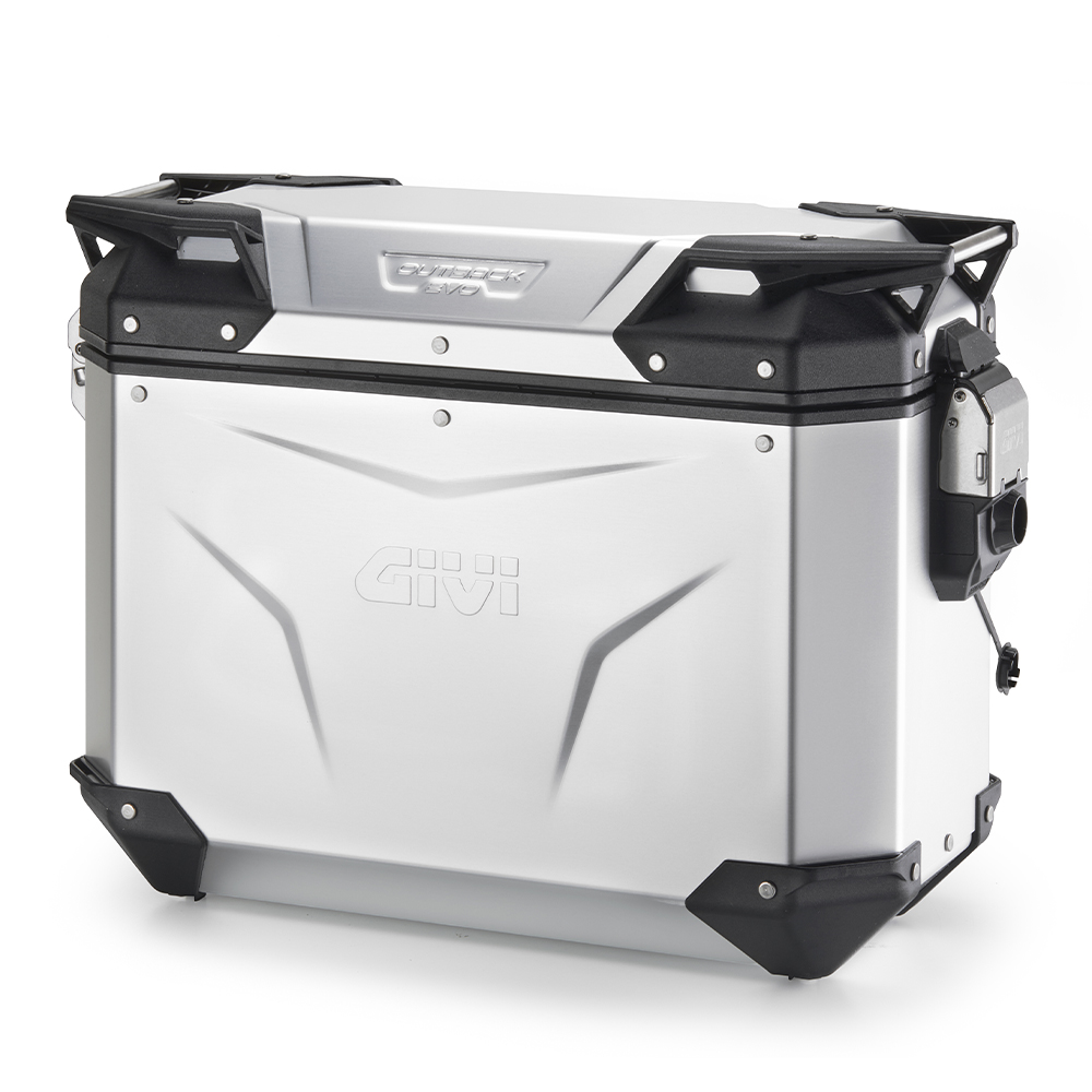Givi - Outback squared aluminium side-cases - OBKEV37AA TREKKER OUTBACK EVO SMART 37 ANODISED 