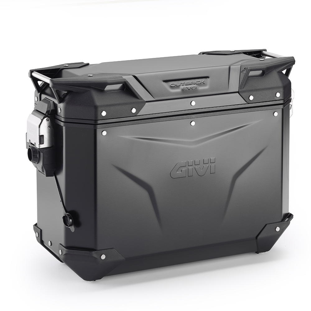 Givi - Outback squared aluminium side-cases - OBKEV37B TREKKER OUTBACK EVO SMART 37 BLACK LINE