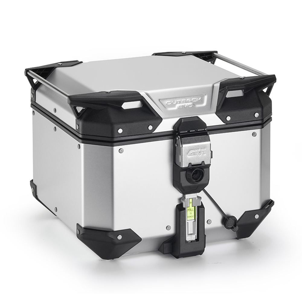 Givi - Squared aluminium top-cases OUTBACK - OBKEV42AA TREKKER OUTBACK EVO SMART 42 ANODISED 