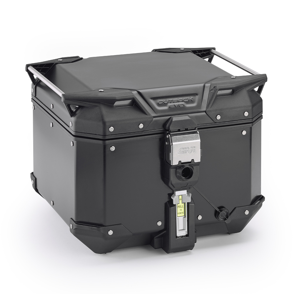 Givi - Squared aluminium top-cases OUTBACK - OBKEV42B TREKKER OUTBACK EVO SMART 42 BLACK LINE