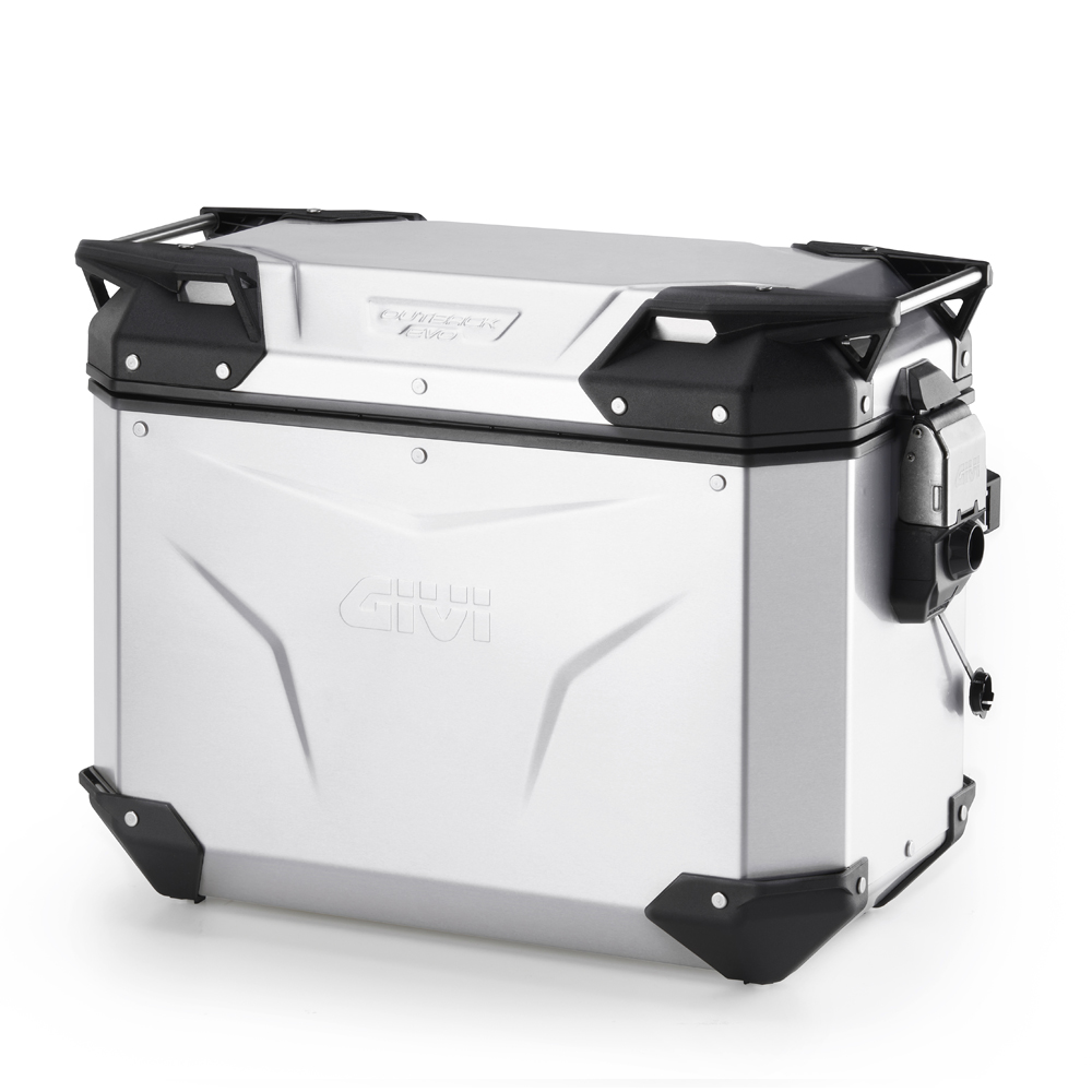 Givi - Outback squared aluminium side-cases - OBKEV44AA TREKKER OUTBACK EVO SMART 44 ANODISED 