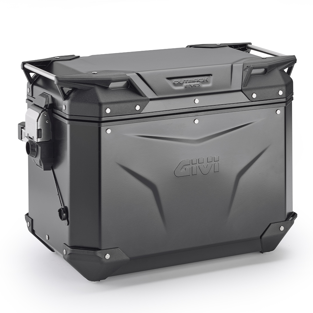 Givi - Outback squared aluminium side-cases - OBKEV48B TREKKER OUTBACK EVO SMART 48 BLACK LINE