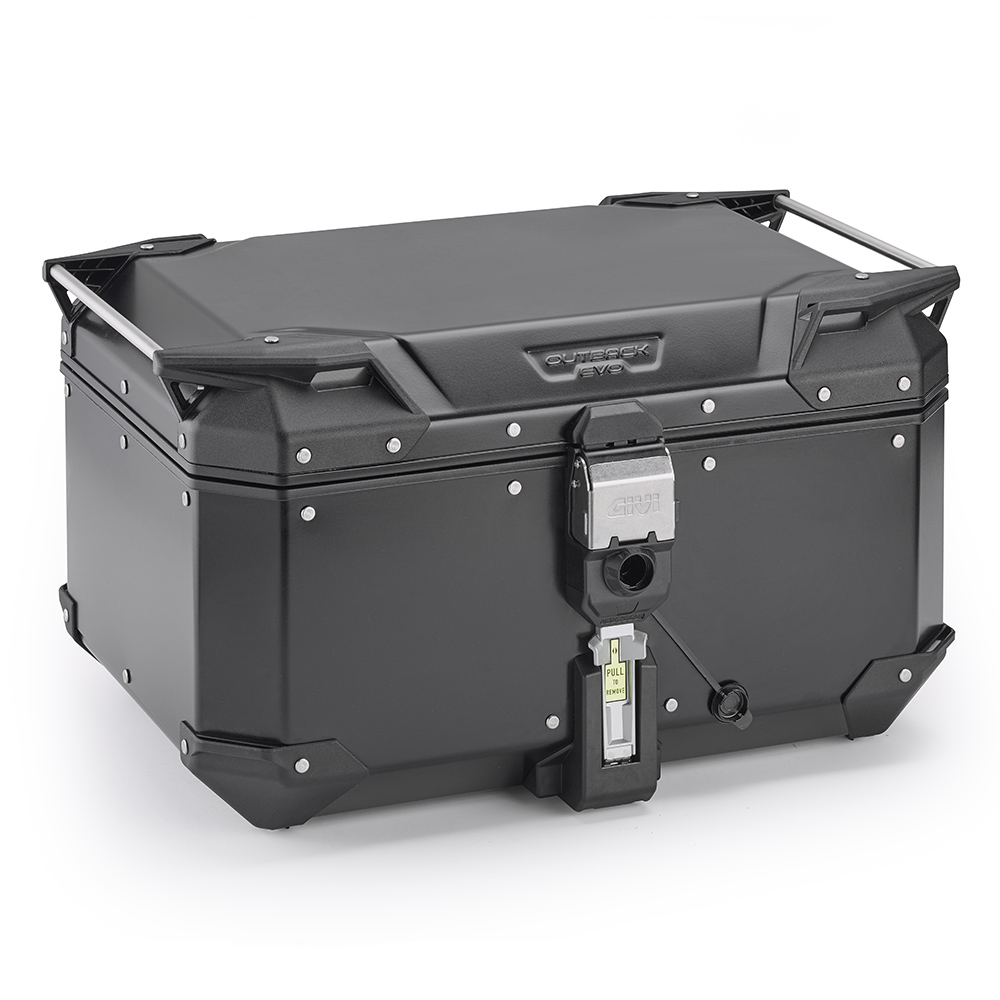 Givi - Squared aluminium top-cases OUTBACK - OBKEV58B TREKKER OUTBACK EVO SMART 58 BLACK LINE