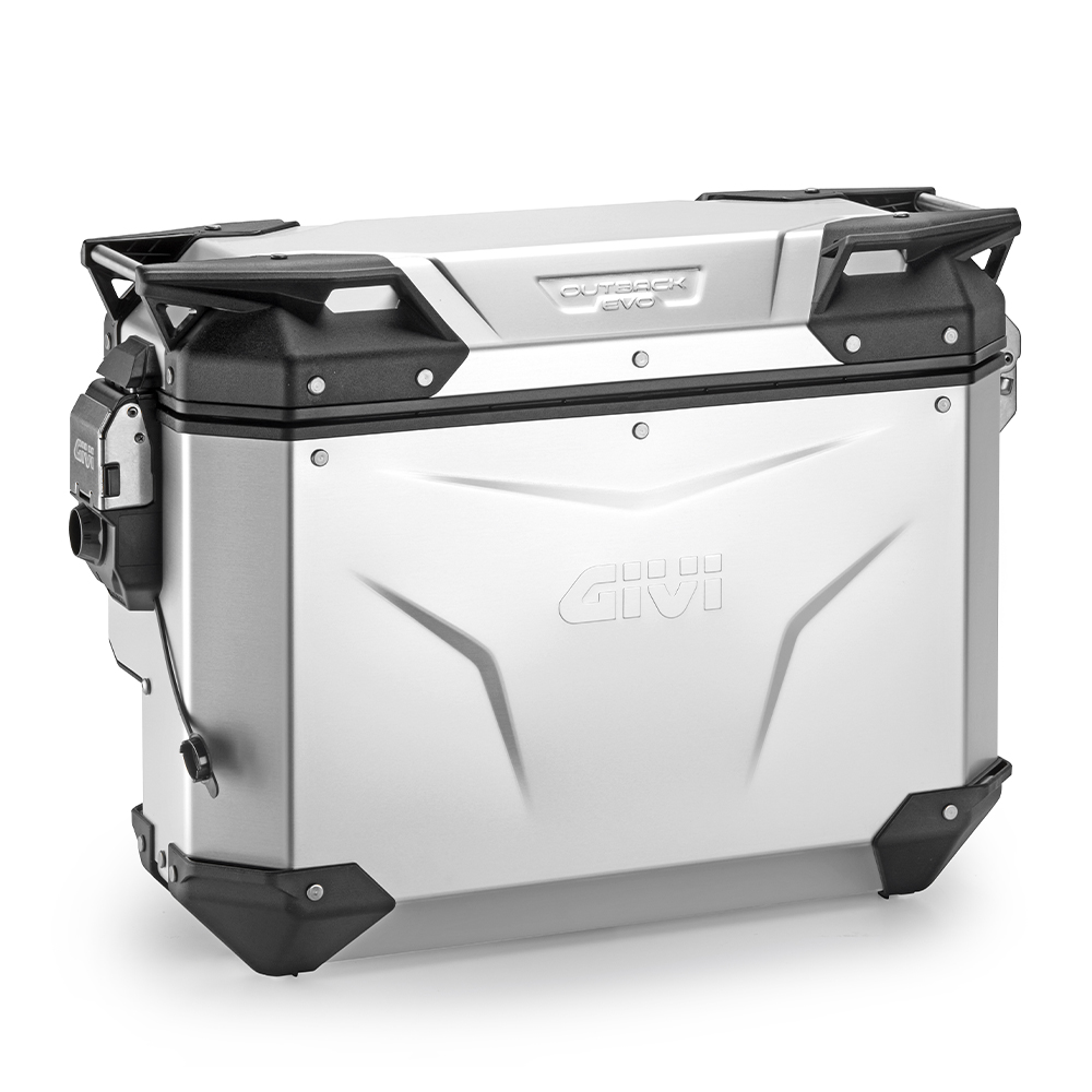 Givi - Outback squared aluminium side-cases - OBKEVS33AA TREKKER OUTBACK EVO SMART 33 ANODISED 