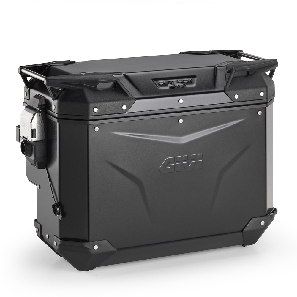 Givi - Outback squared aluminium side-cases - OBKEVS40B TREKKER OUTBACK EVO SMART 40 BLACK LINE
